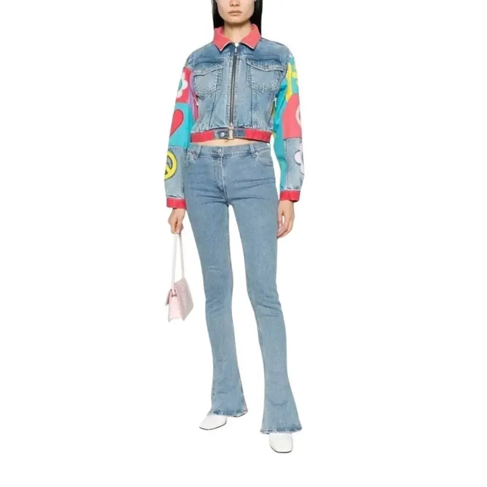 Moschino - Graphic Print Denim Cotton Jacket - Picture 5 of 11